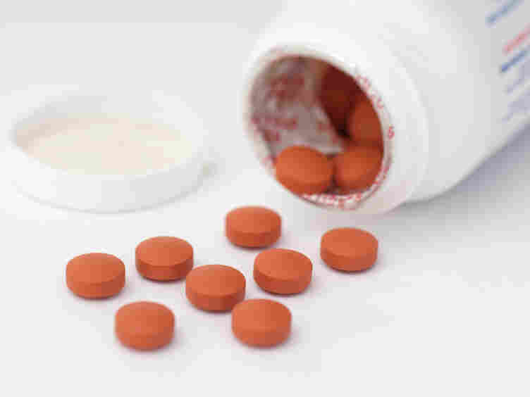 A bottle of painkillers