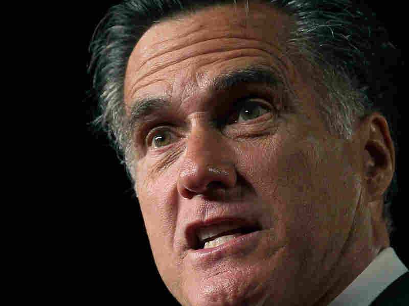 Former Massachusetts Gov. Mitt Romney (R) speaks at the Conservative Political Action Conference (CPAC) at the Orange County Convention Center on Sept. 23, the day before a straw poll in Florida.