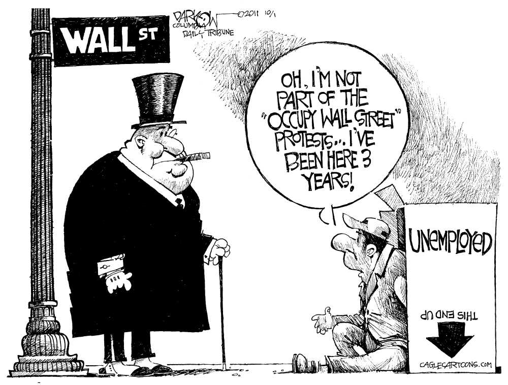 Double Take 'Toons Up Against The Wall Street? NPR