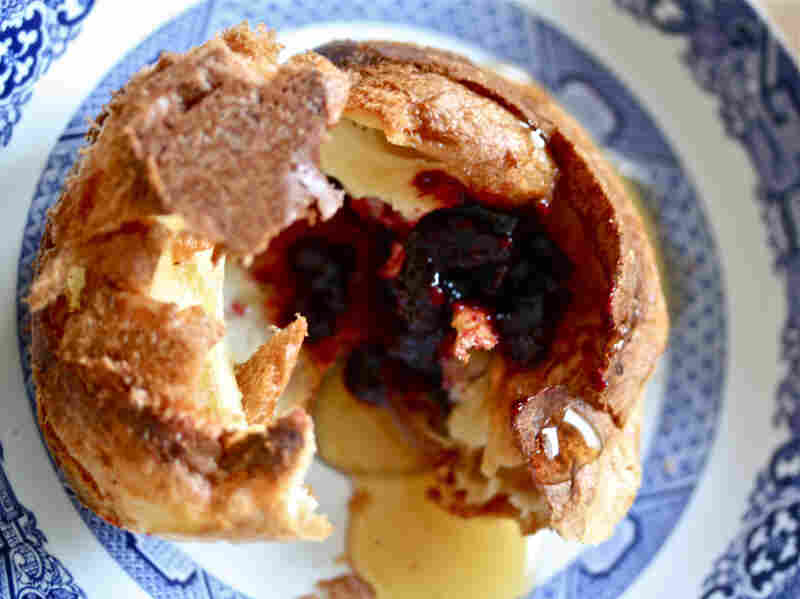Popovers With Blackberry Jam And Honey