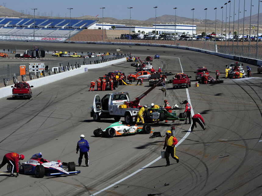 Dan Wheldon Car After Crash