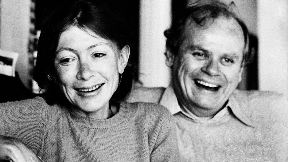 Author Joan Didion with her late husband John Gregory Dunne