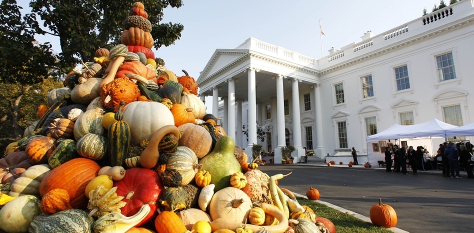 <strong>Thanksgiving At The White House:</strong> First families have a lot to be thankful for — including the world-class chefs who make their food. Susan Stamberg shares her mother-in-law's cranberry relish recipe with two veteran presidential chefs. They say it reminds them of the infamous "cheddar cheese ring" from the Carter administration. (Manuel Balce Ceneta/AP)