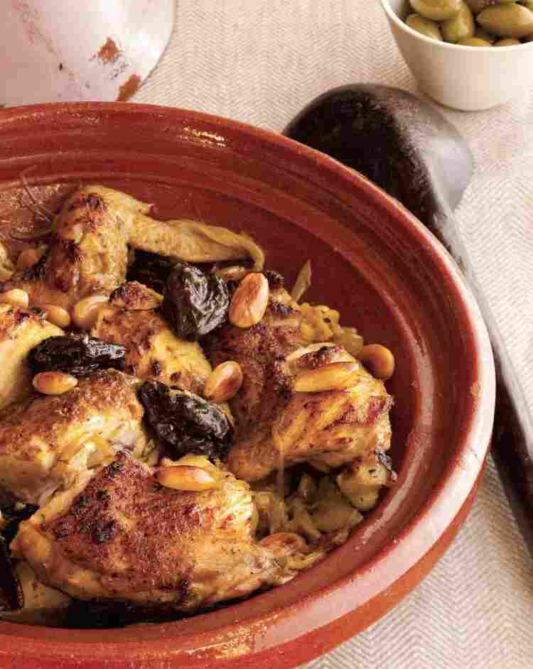 'Chicken Tagine with Prunes and Almonds'