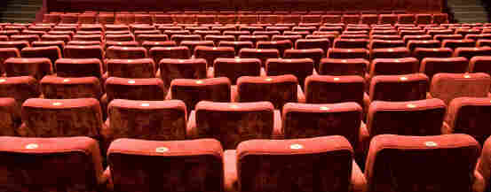 Empty theater seats.