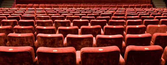 Empty theater seats.