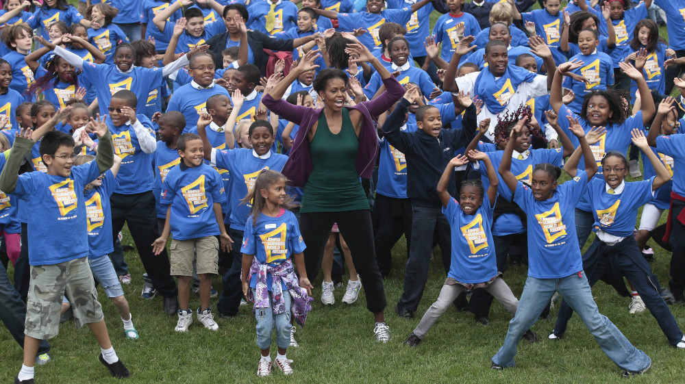 First Lady Helps Set World Record For Jumping Jacks The TwoWay NPR