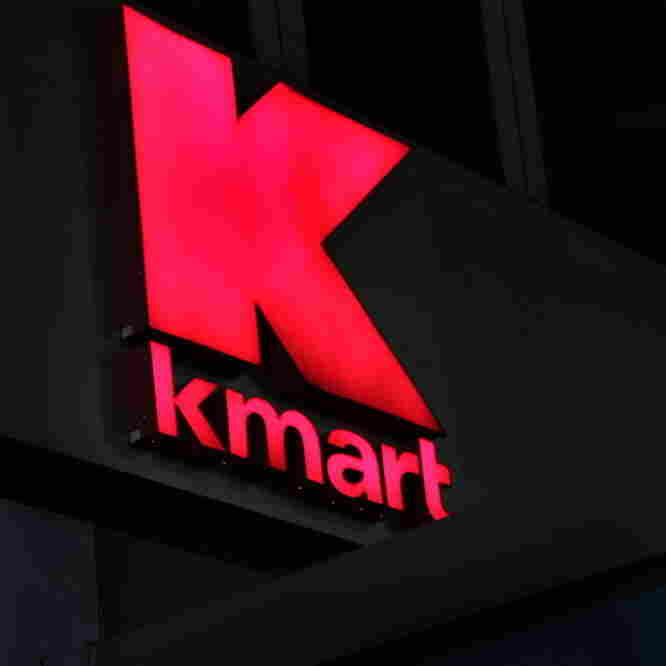 The sign outside a Kmart store, in New York City.