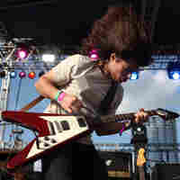 Middle Brother's Matt Vasquez shreds at Auditorium Shores in Austin, Texas.