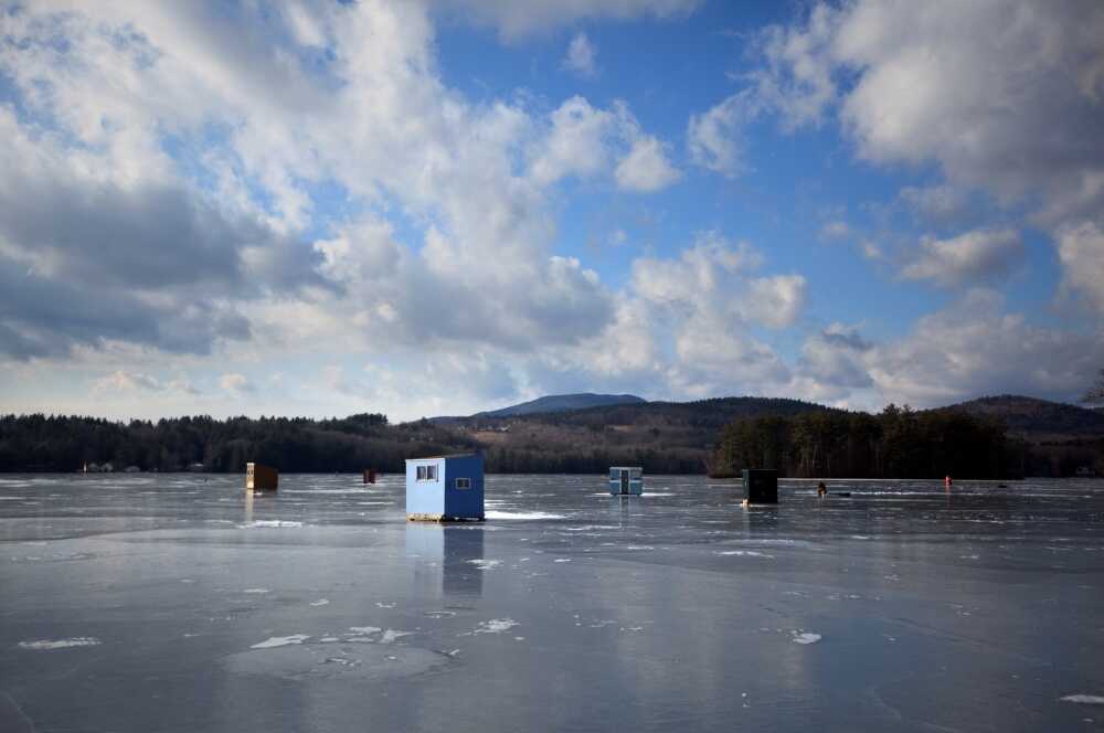 Taking New Hampshire's Temperature, On A Frozen Lake It's All