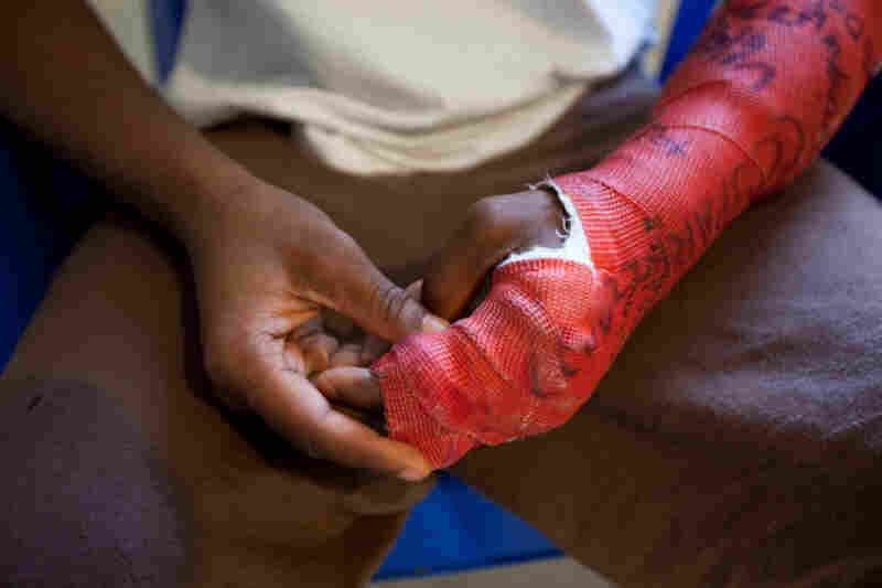 "I got into a fight with a blood. I didn't get hurt in the fight, but when they put me in solitary I punched the wall and broke my hand in three places." -R.C., age 15, Spofford Juvenile Center (later known as Bridges Juvenile Center), Bronx, N.Y.