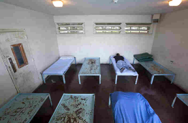 Hale Ho'omalu Juvenile Hall, Honolulu, Hawaii. A new facility has been completed since this photograph was taken. C.C., 16, has been here one week. He is under court order to stay isolated from other kids.