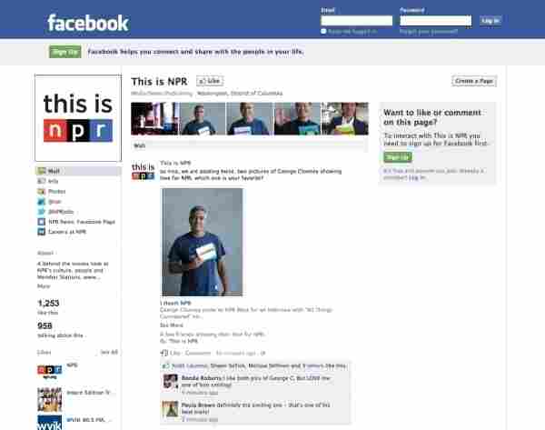 This is NPR Facebook page