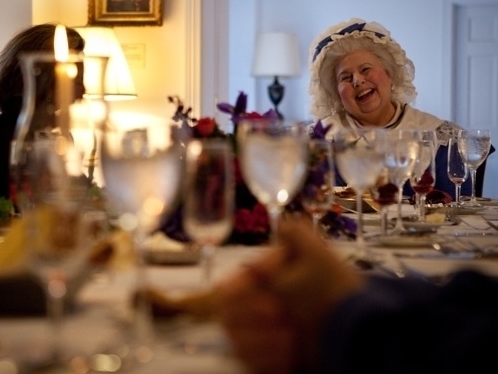 Actress portraying Martha Washington (John Rose)