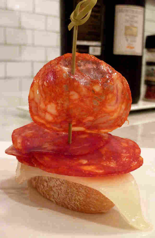 Pintxo De Chorizo Y Manchego