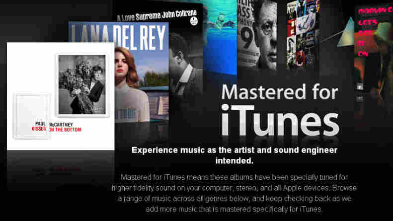 Apple's 'Mastered for iTunes' store.