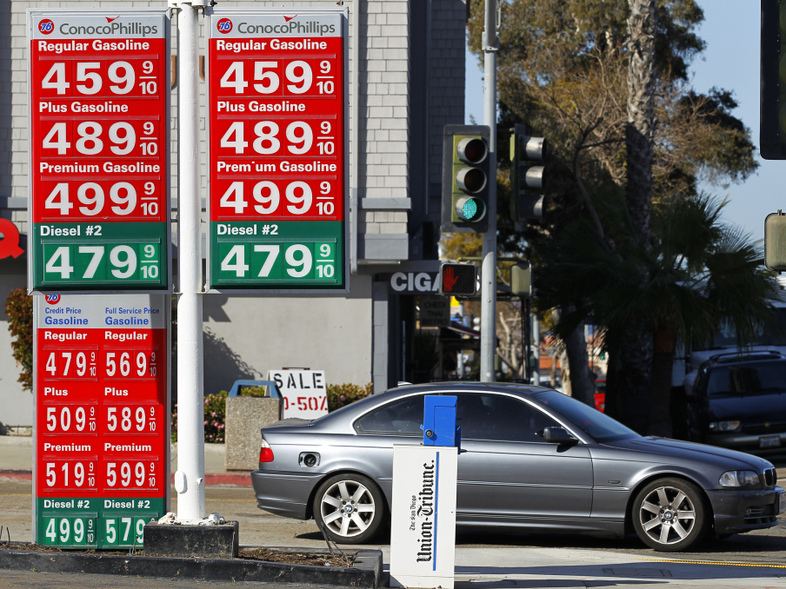 How big a role do U.S. presidents really play in controlling gas prices? Prices were well over $4 a gallon in La Jolla, Calif. on March 8. (Mike Blake /Reuters /Landov)