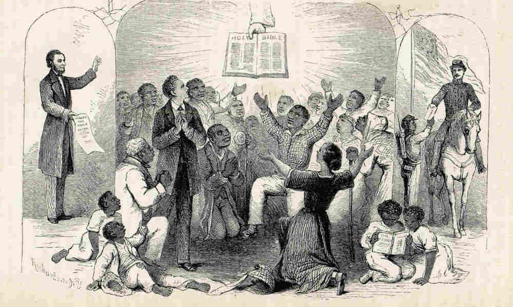 Richardson's 1865 woodcut Proclamation Emancipation
