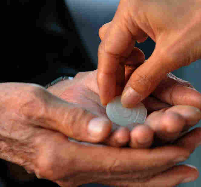 Communion at a service in Malaysia in 2010.