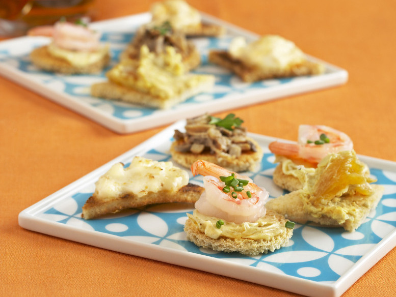 Canapes from <em>The Unofficial Mad Men Cookbook.</em> (Nina Gallant)