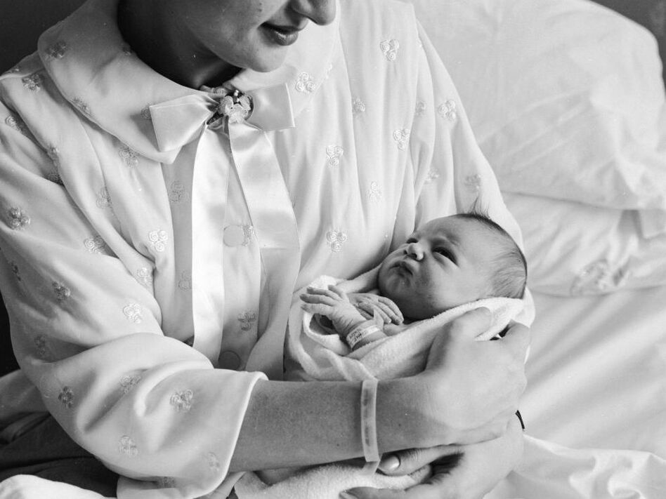 Fifty years ago, the typical first-time mother in the U.S. took about four hours to give birth. These days, women labor about 6 1/2 hours. (Carsten/Three Lions/Getty Images)