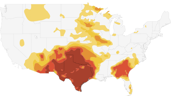 <a href=&quot;http://stateimpact.npr.org/texas/drought/&quot;>Click here</a> to explore the StateImpact interactive. (NPR)