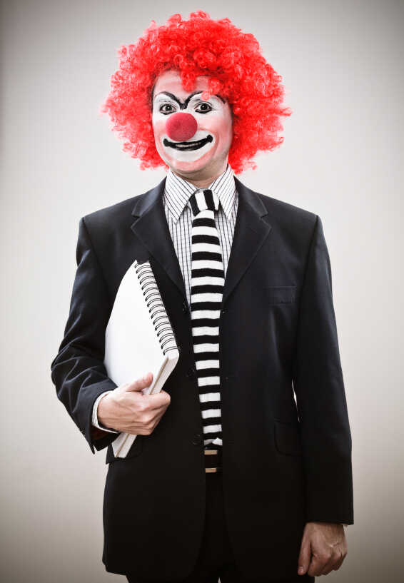 Business clown.