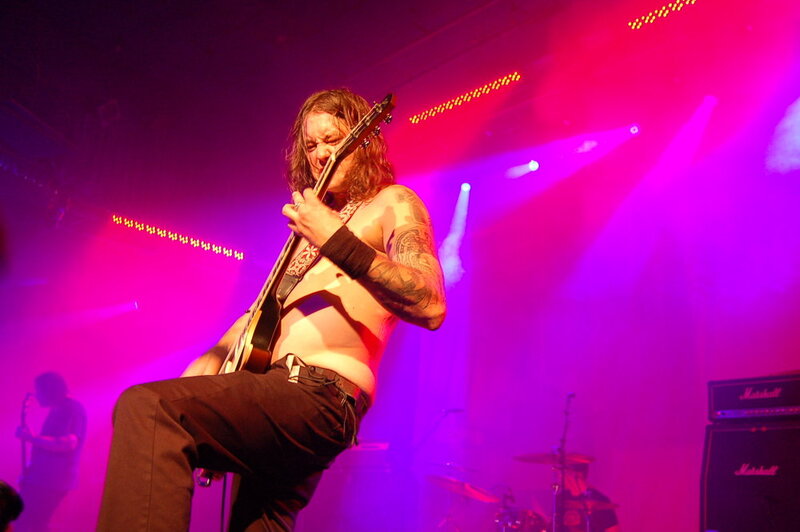Guitarist Matt Pike of Bay Area metal band High on Fire (pictured here in a performance with Sleep at 2010's All Tomorrows Parties Music Festival) uses Marshall amps to crush skulls. 