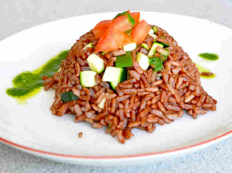 Camargue Red Rice And Basil Oil