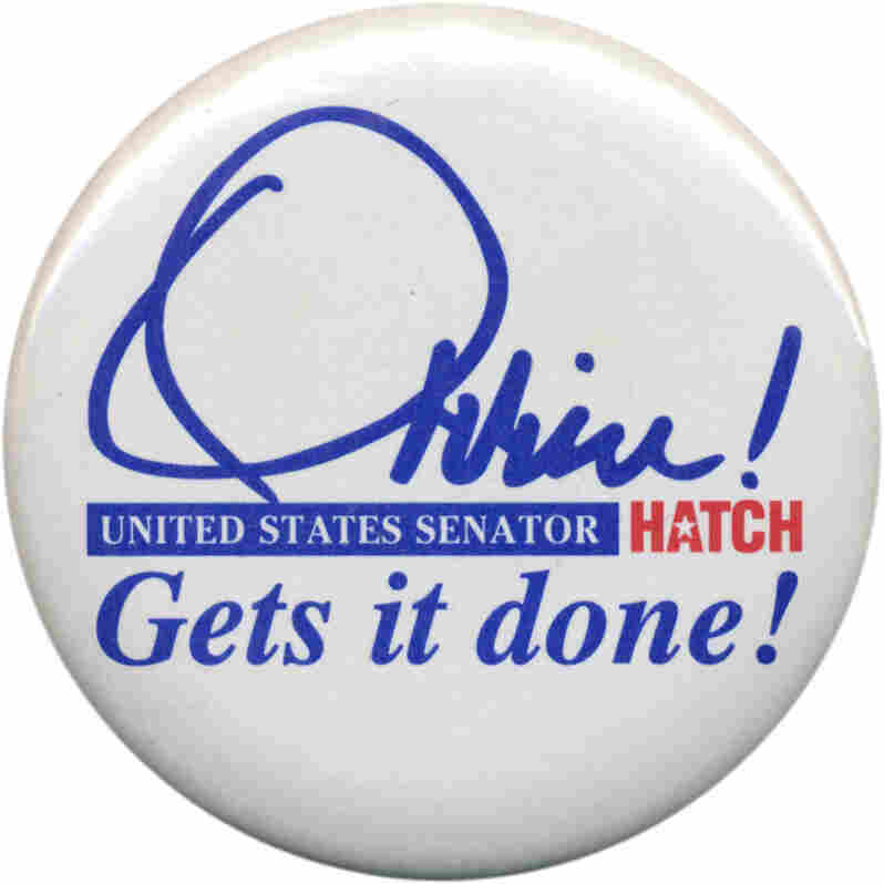 Orrin Hatch button