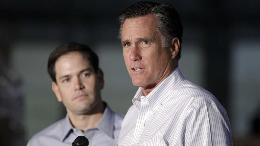 Romney Keeps Hand Hidden On Running Mate Pick NPR