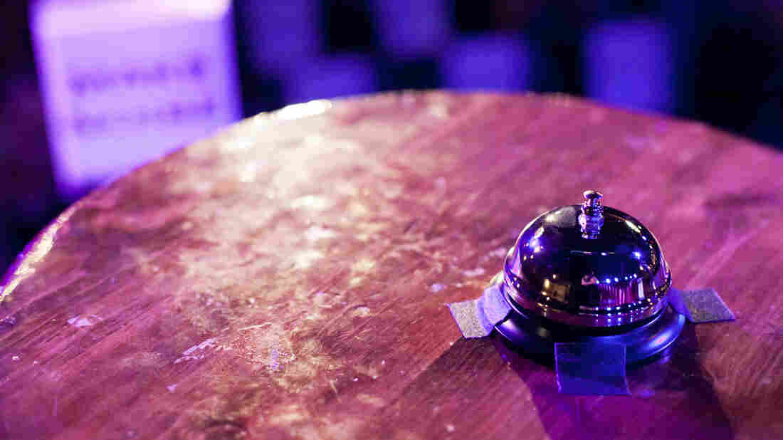 The bell: either friend or foe to all contestants who grace the stage at Ask Me Another.
