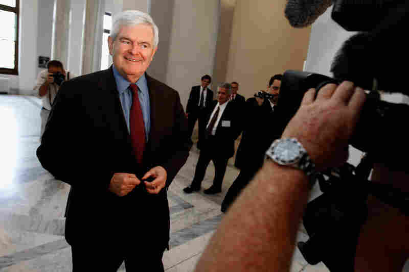 Gingrich on Capitol Hill in Washington, D.C., on May 11, 2011, the day he announced his candidacy via Twitter. 