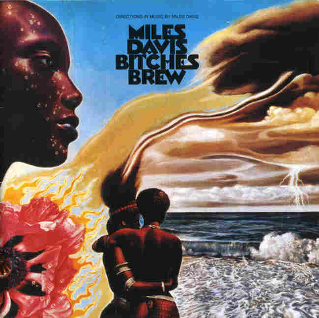 The cover art for Davis' Bitches Brew, which changed Martinez's mind about jazz fusion