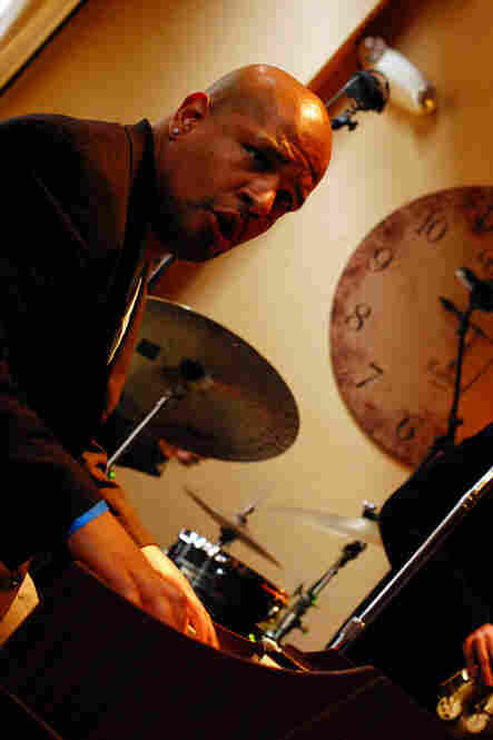 Luke Carlos O'Reilly played the Hammond B-3 organ at Time.