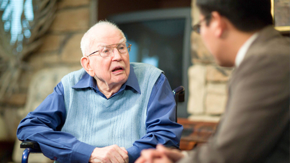 "I'm 101 at the moment," Ronald Coase said. (University of Chicago)