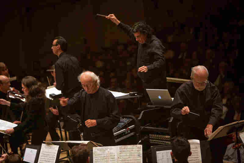 It takes not one or two, but five conductors to pull off Charles Ives' gargantuan  Universe Symphony, the opening work on the Nashville Symphony's Spring For Music concert at Carnegie Hall. 
