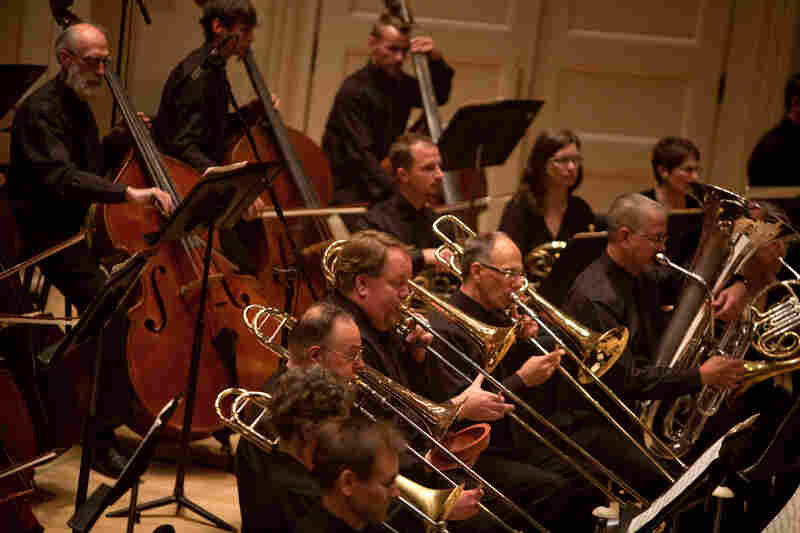It took another composer, Larry Austin, three decades to complete a version of Ives' unfinished symphony, which calls for a gigantic brass section.