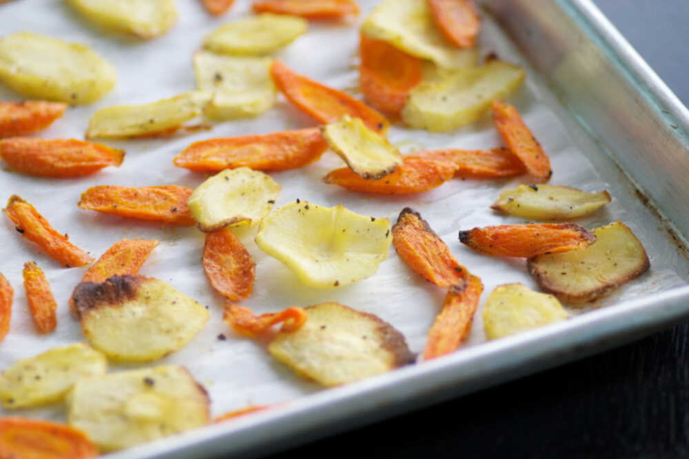 Smoked Paprika Carrot And Parsnip Chips