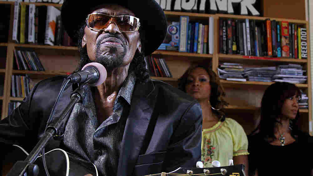 Chuck Brown performs a Tiny Desk Concert at the NPR Music offices.
