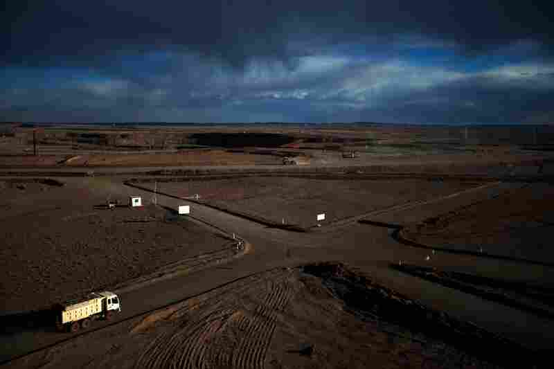 These roads lead to Oyu Tolgoi's mine (visible in the distance). Within five years, the gold and copper mine is expected to be the third-largest in the world.