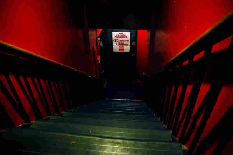 If you wish to enter this sacred jazz site, your rite of passage will be to navigate the perilously steep red stairwell. Suggestion: Use the handrails.