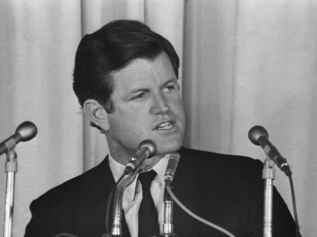 Democratic Sen. Edward Kennedy called for an unconditional halt to bombing on North Vietnam in an August 1968 speech in Worcester, Mass.