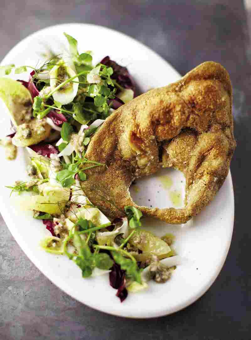 Fried Pig's Ear Salad