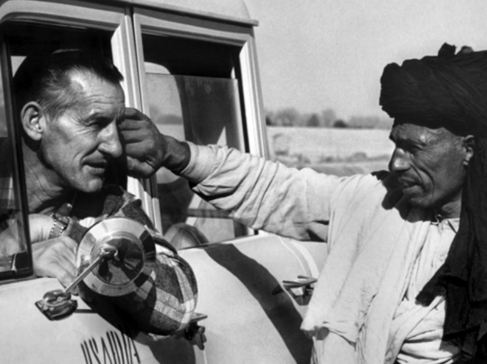 Scores of Americans engineers worked in southern Afghanistan from the late 1940s to the late 1970s to build two large dams and a canal network. The development project soon became a vast experiment in social engineering. New villages were constructed, with schools and health clinics. A new, modern society was to rise from the desert. (Courtesy of the U.S. National Archives via Foreign Policy)