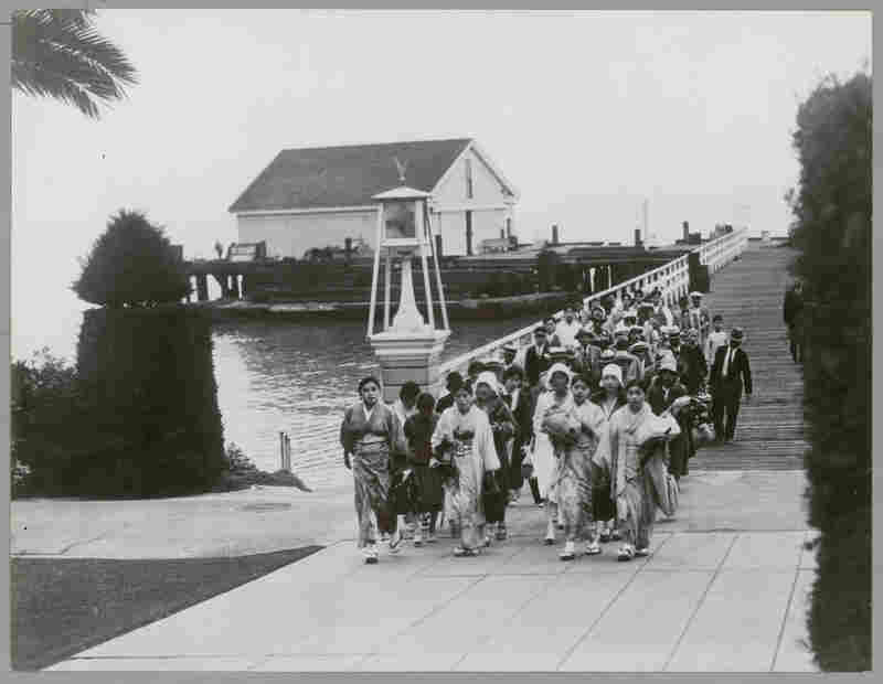 Immigrants arriving at Angel Island in 1931.