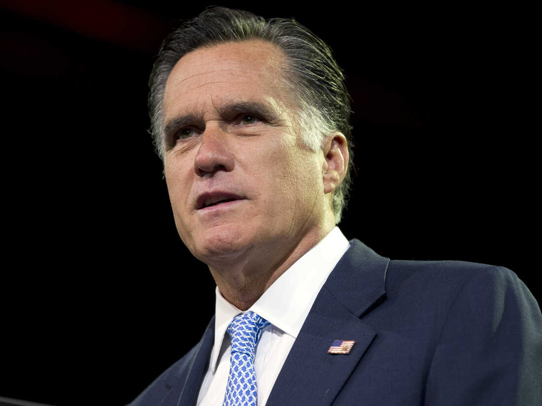 Republican presidential candidate and former Massachusetts Gov. Mitt Romney pauses during a speech to the NAACP annual convention on Wednesday in Houston.