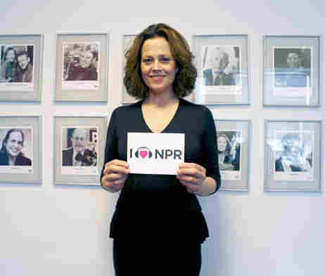 Sigourney Weaver at NPR New York.