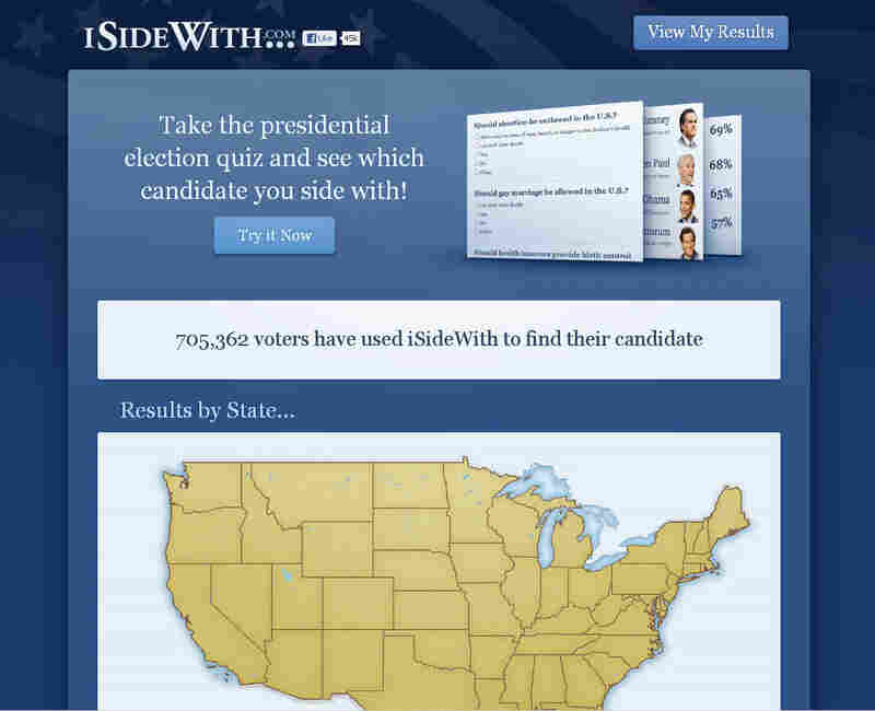 ISideWith.com screenshot