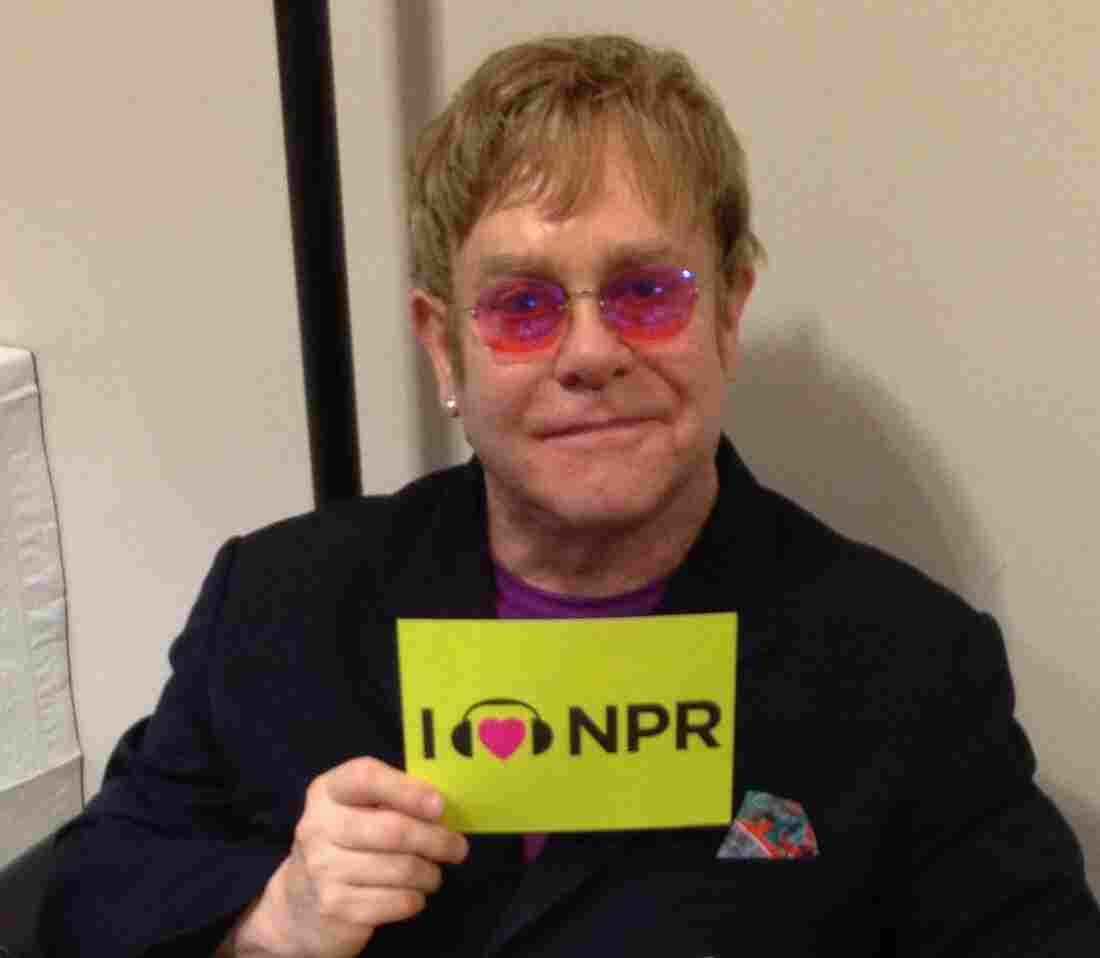 Elton John at NPR HQ in DC